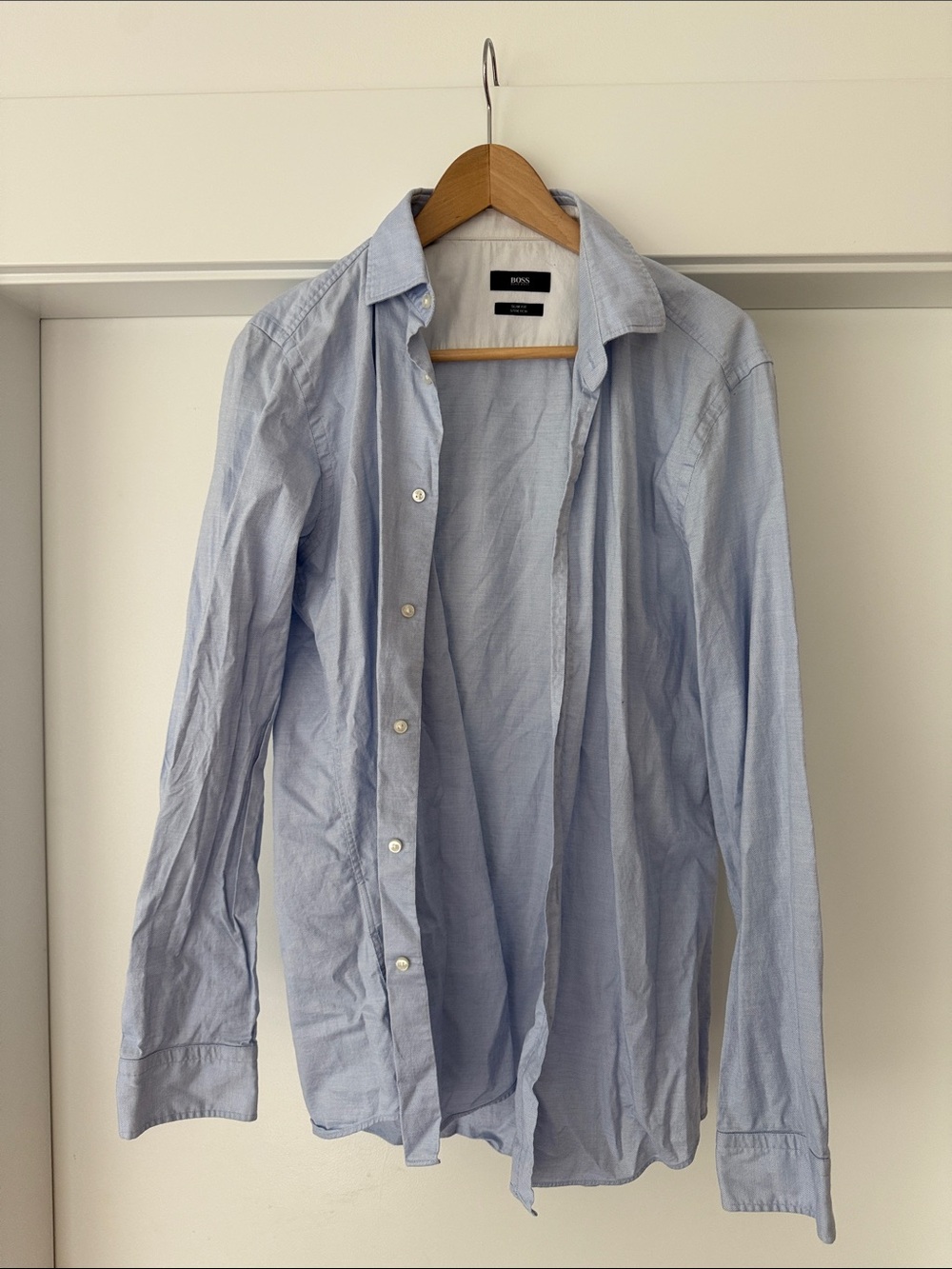 BOSS Light Blue Men's Dress Shirt